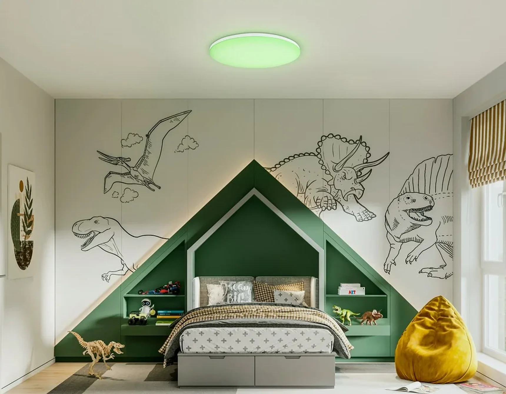 Умный светодиодный светильник Smart Ambrella Light 25W с Wi-Fi, Яндекс Алисой, Tuya, Smart Home, Alexa и ИК пультом FZ2002 WH белый IP54 2