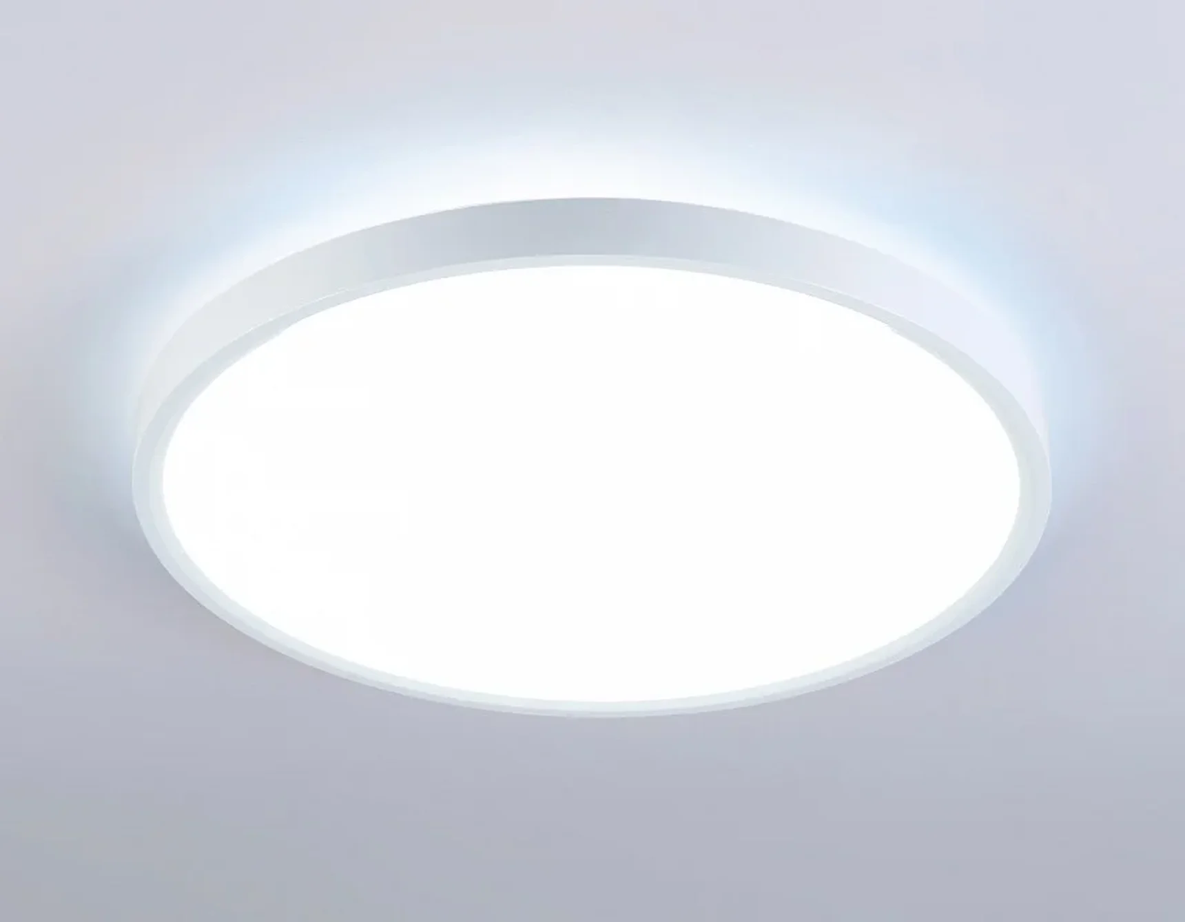 Потолочный светодиодный светильник FZ3001 WH белый IP44 24W+10W 6400+6400К D290*40 (Без ПДУ)
