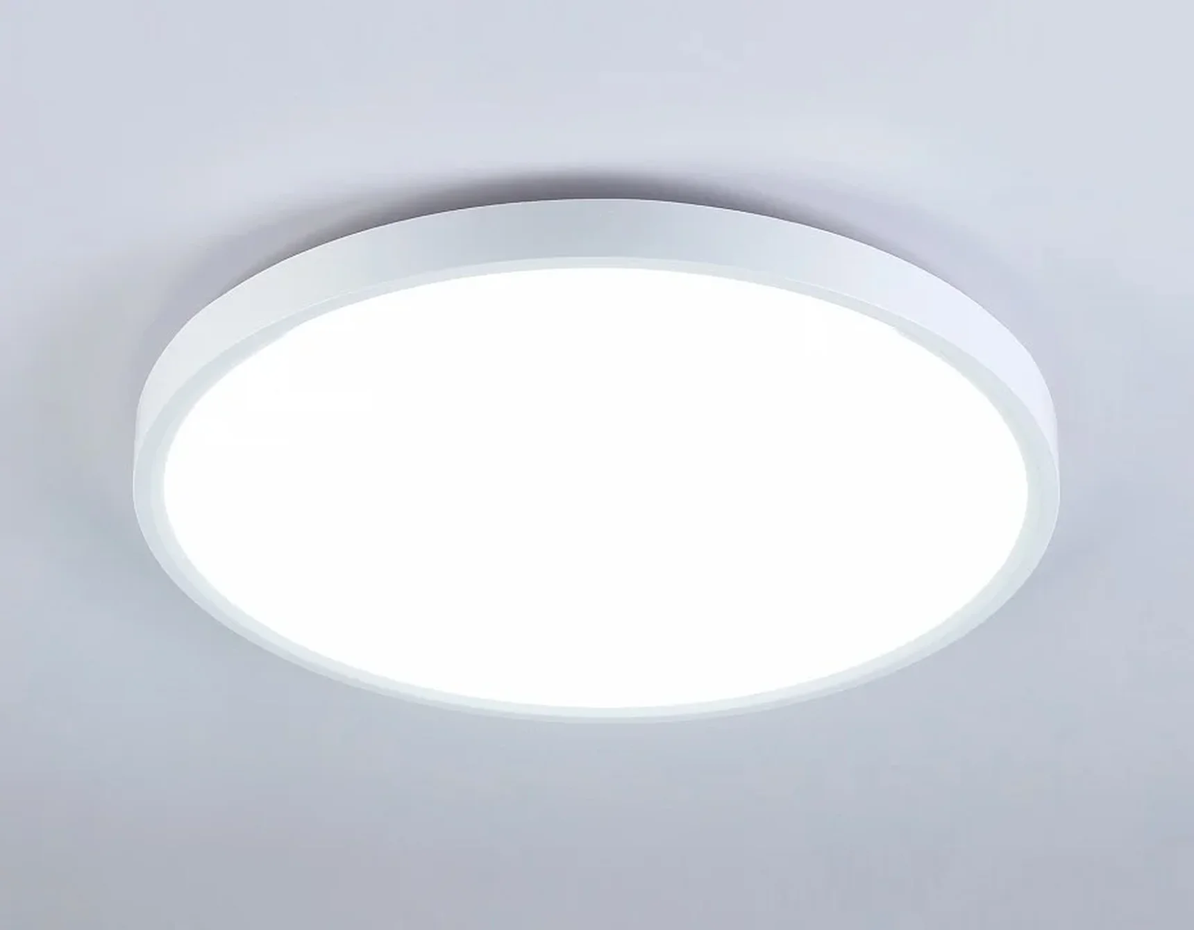 Потолочный светодиодный светильник FZ3001 WH белый IP44 24W+10W 6400+6400К D290*40 (Без ПДУ)