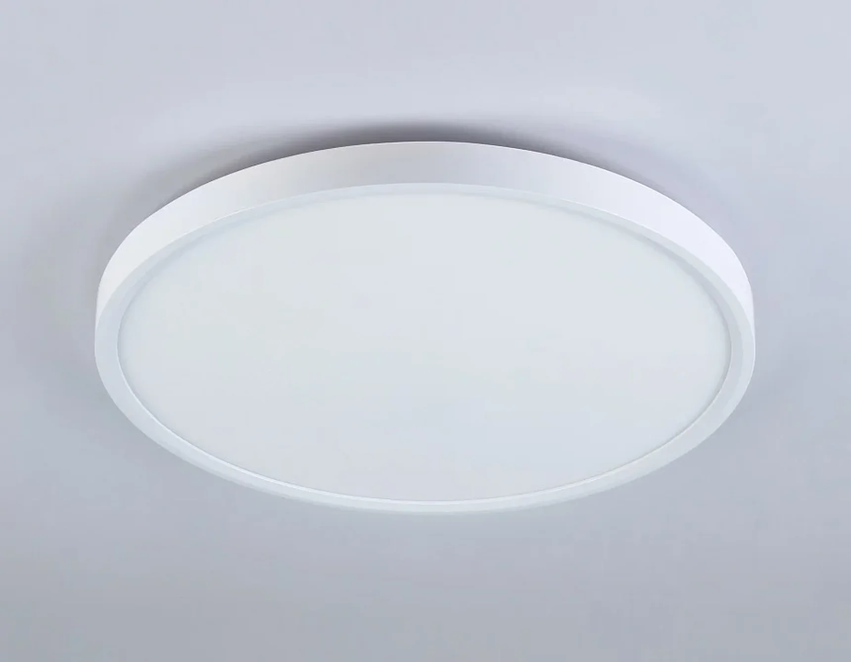 Потолочный светодиодный светильник FZ3001 WH белый IP44 24W+10W 6400+6400К D290*40 (Без ПДУ)