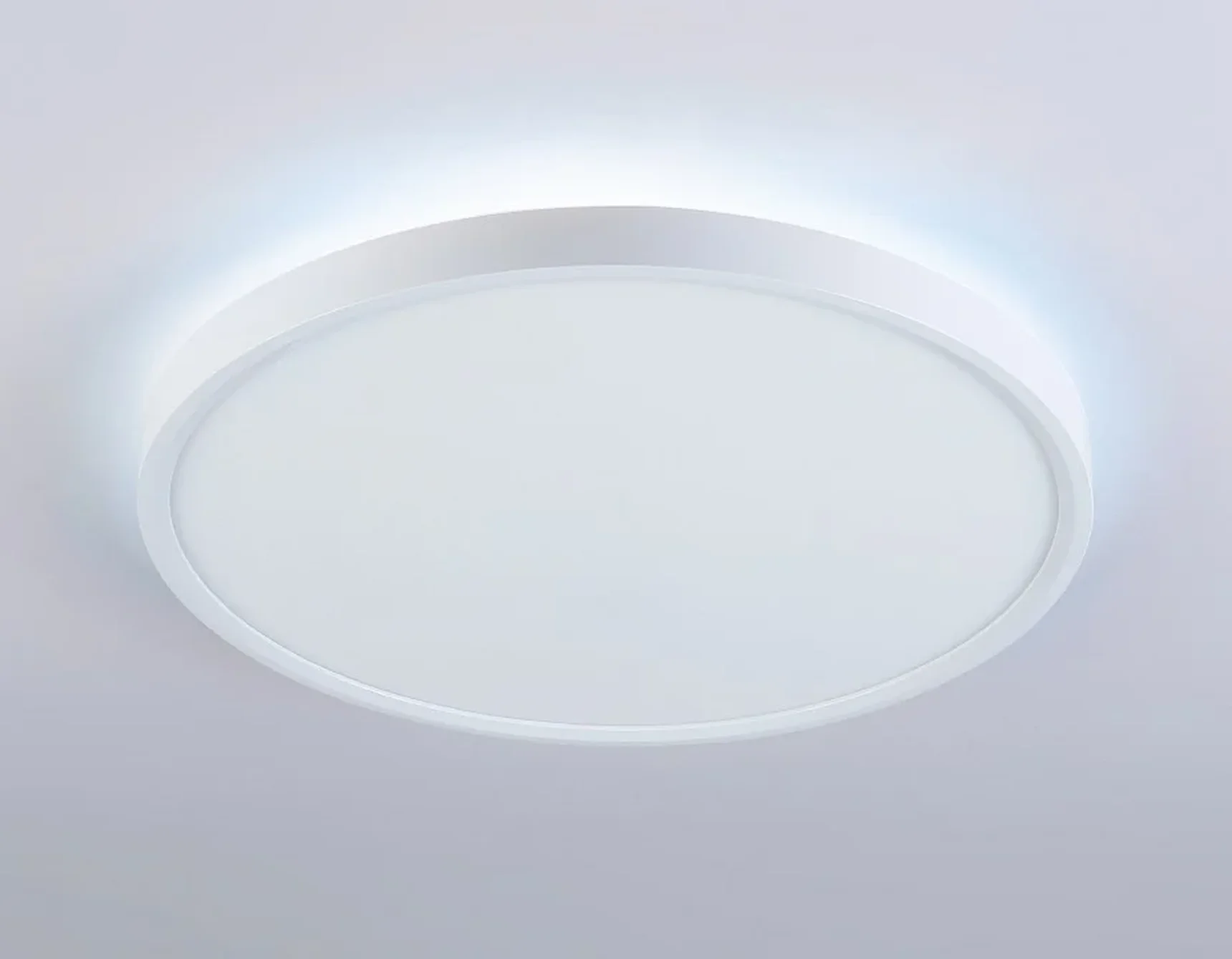 Потолочный светодиодный светильник FZ3001 WH белый IP44 24W+10W 6400+6400К D290*40 (Без ПДУ)
