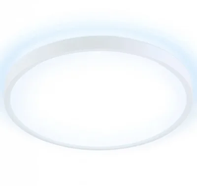 Потолочный светодиодный светильник FZ3001 WH белый IP44 24W+10W 6400+6400К D290*40 (Без ПДУ)