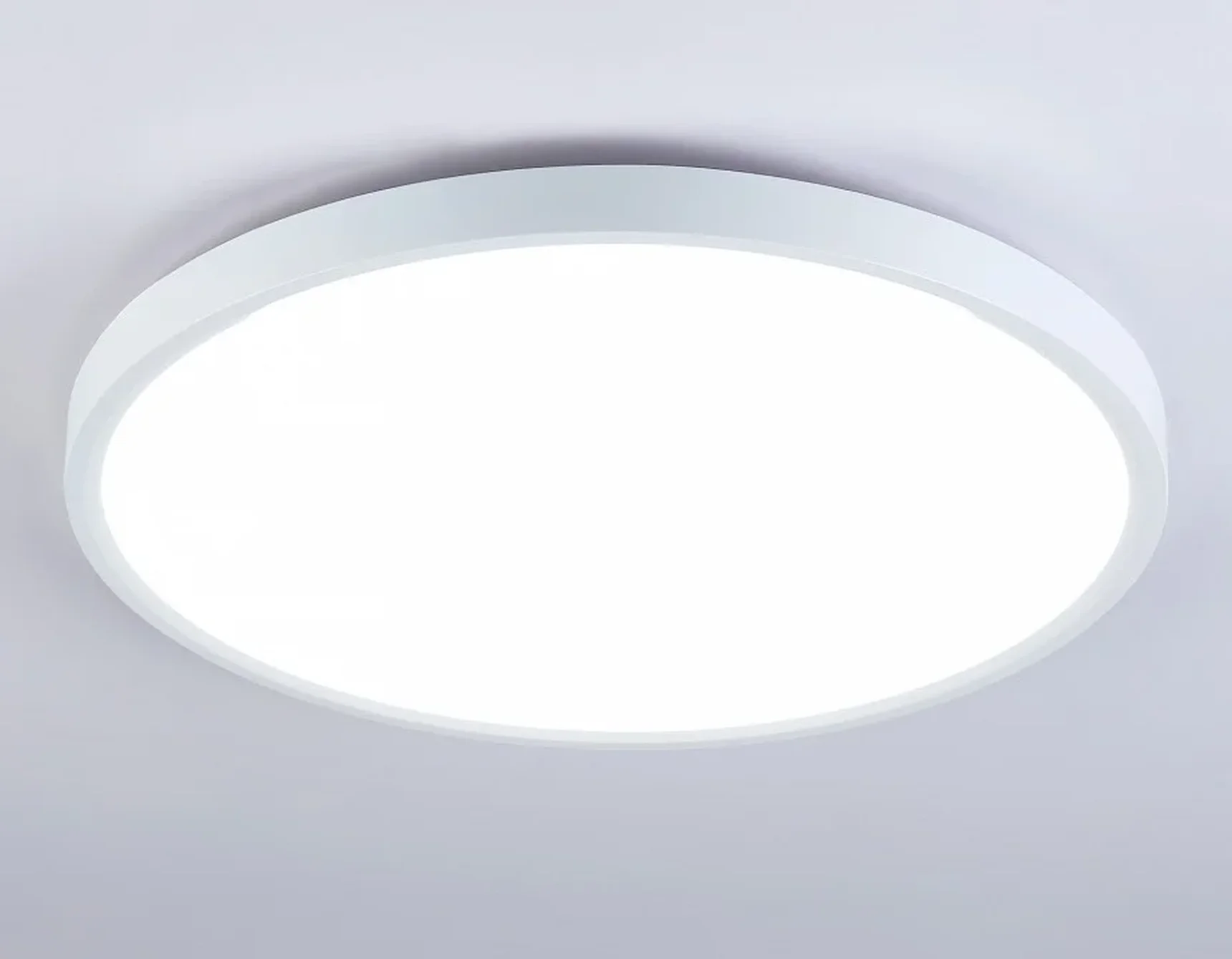 Потолочный светодиодный светильник FZ3005 WH белый IP44 33W+10W 6400+6400К D375*40 (Без ПДУ)