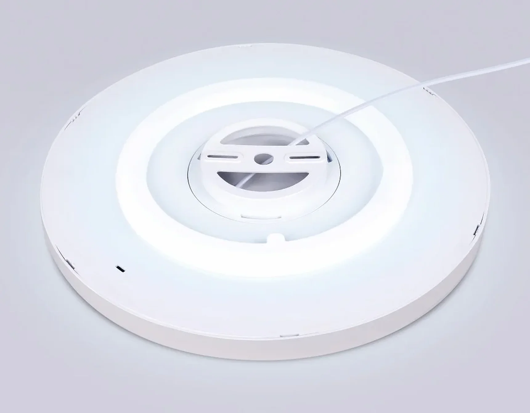 Потолочный светодиодный светильник FZ3005 WH белый IP44 33W+10W 6400+6400К D375*40 (Без ПДУ)
