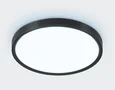 Потолочный светодиодный светильник FZ3050 BK черный IP44 24W+10W 6400+6400К D290*40 (Без ПДУ)