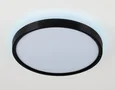 Потолочный светодиодный светильник FZ3050 BK черный IP44 24W+10W 6400+6400К D290*40 (Без ПДУ)