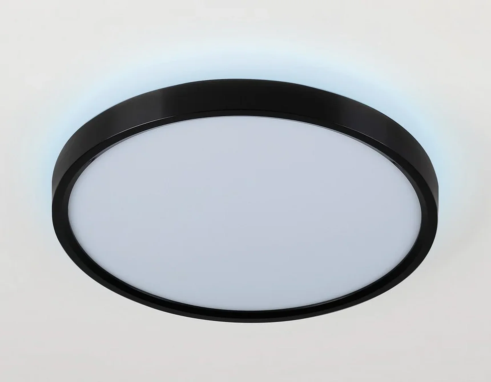 Потолочный светодиодный светильник FZ3050 BK черный IP44 24W+10W 6400+6400К D290*40 (Без ПДУ)