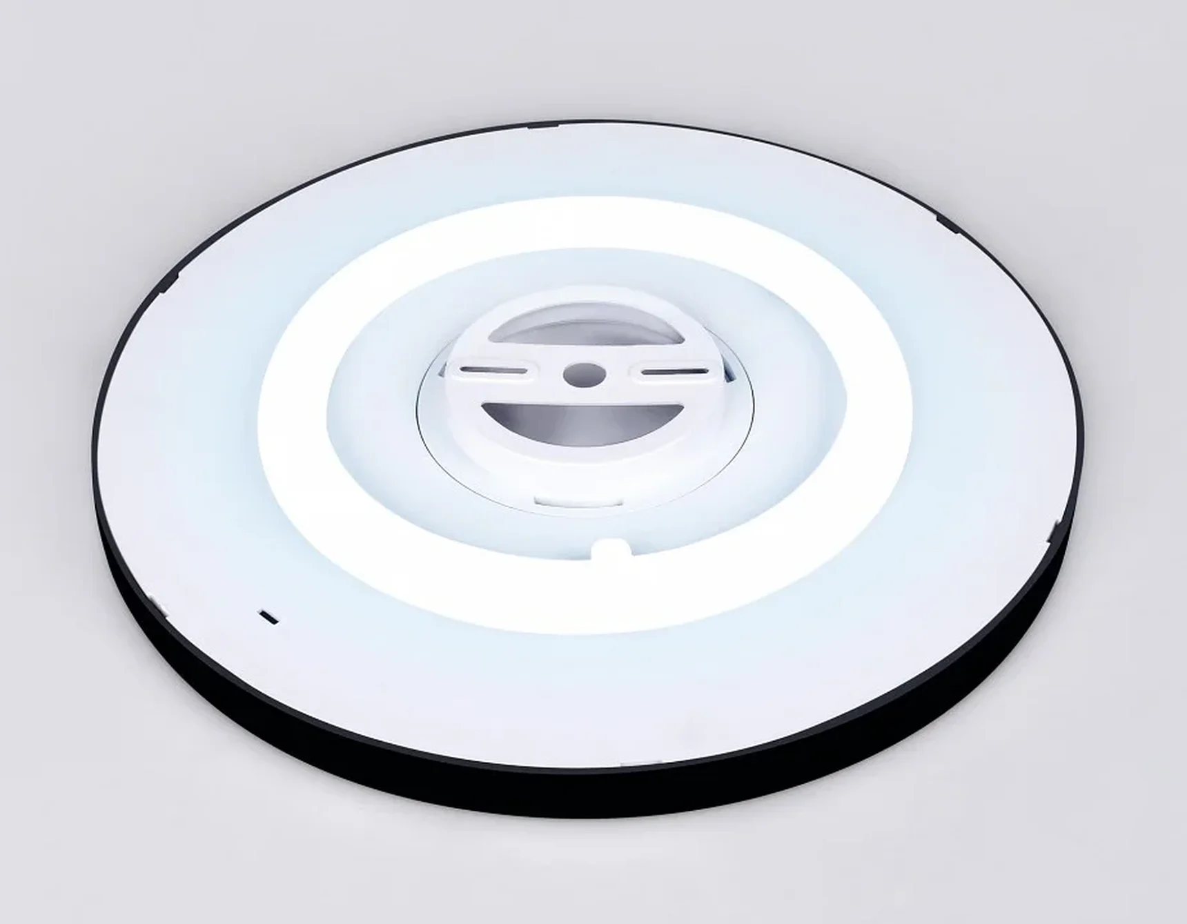 Потолочный светодиодный светильник FZ3050 BK черный IP44 24W+10W 6400+6400К D290*40 (Без ПДУ)
