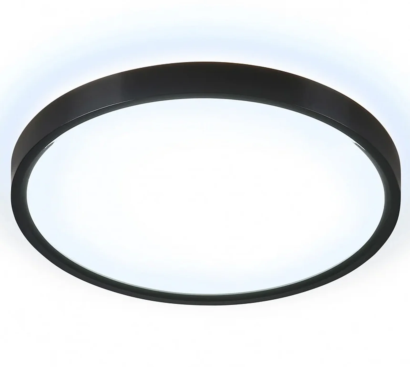 Потолочный светодиодный светильник FZ3050 BK черный IP44 24W+10W 6400+6400К D290*40 (Без ПДУ)
