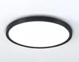Потолочный светодиодный светильник FZ3055 BK черный IP44 33W+10W 6400+6400К D375*40 (Без ПДУ)