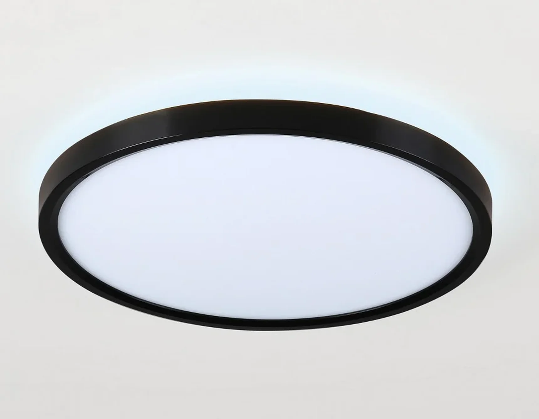Потолочный светодиодный светильник FZ3055 BK черный IP44 33W+10W 6400+6400К D375*40 (Без ПДУ)