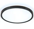Потолочный светодиодный светильник FZ3055 BK черный IP44 33W+10W 6400+6400К D375*40 (Без ПДУ)