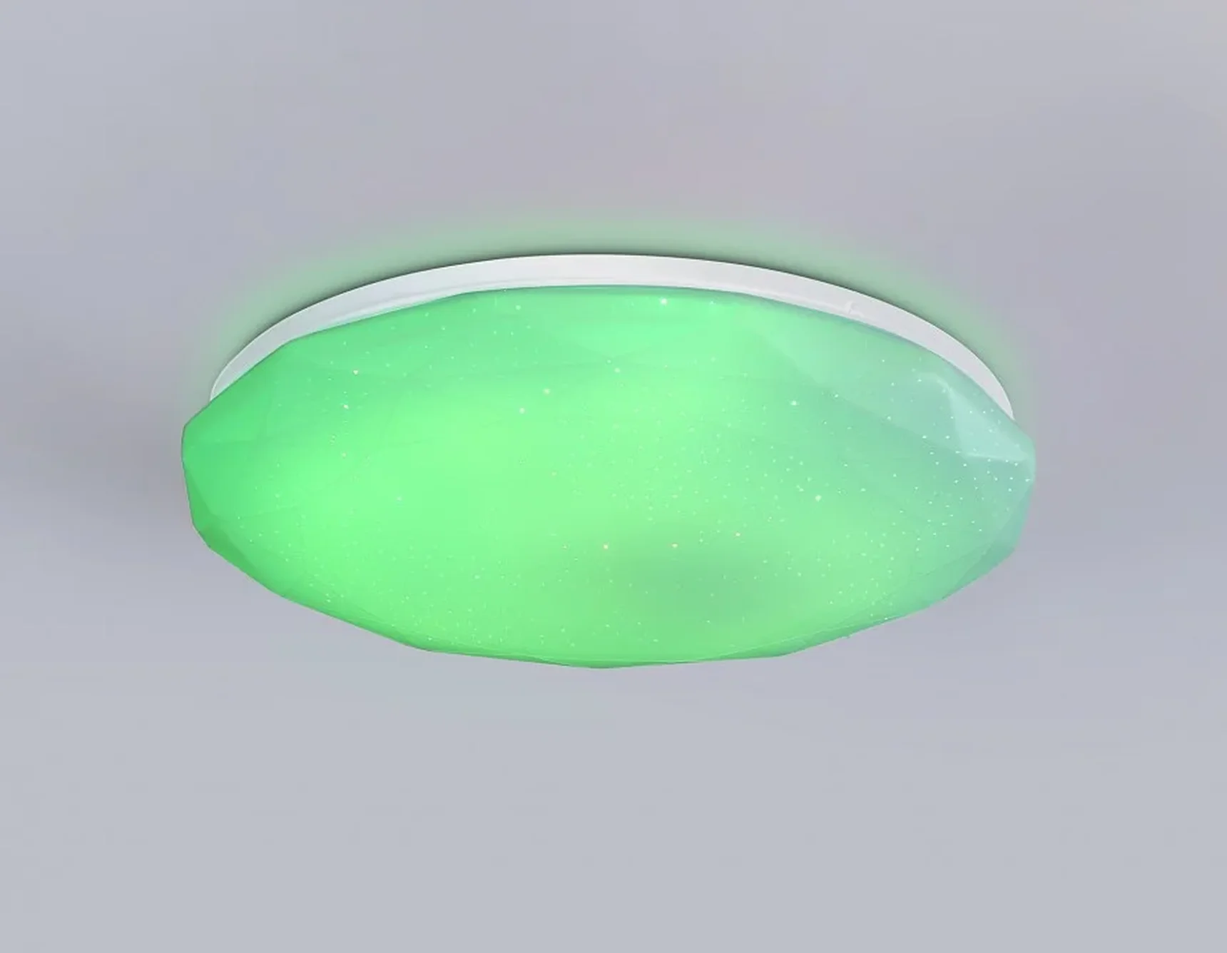 Светодиодный светильник RGB с пультом управления FZ417 WH белый IP20 46W 3000K-6500K+RGB D380*60 (ПДУ ИК)