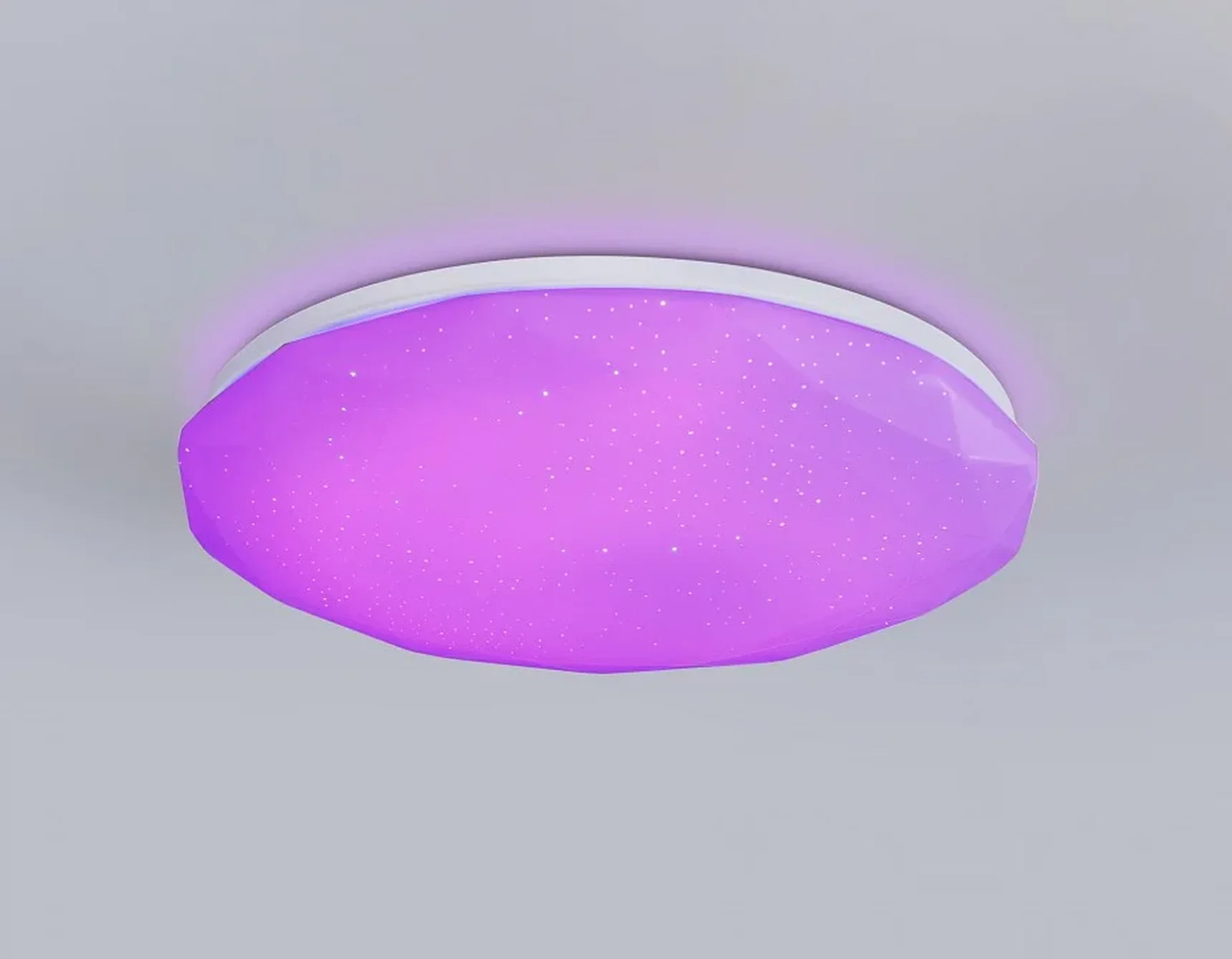 Светодиодный светильник RGB с пультом управления FZ417 WH белый IP20 46W 3000K-6500K+RGB D380*60 (ПДУ ИК)