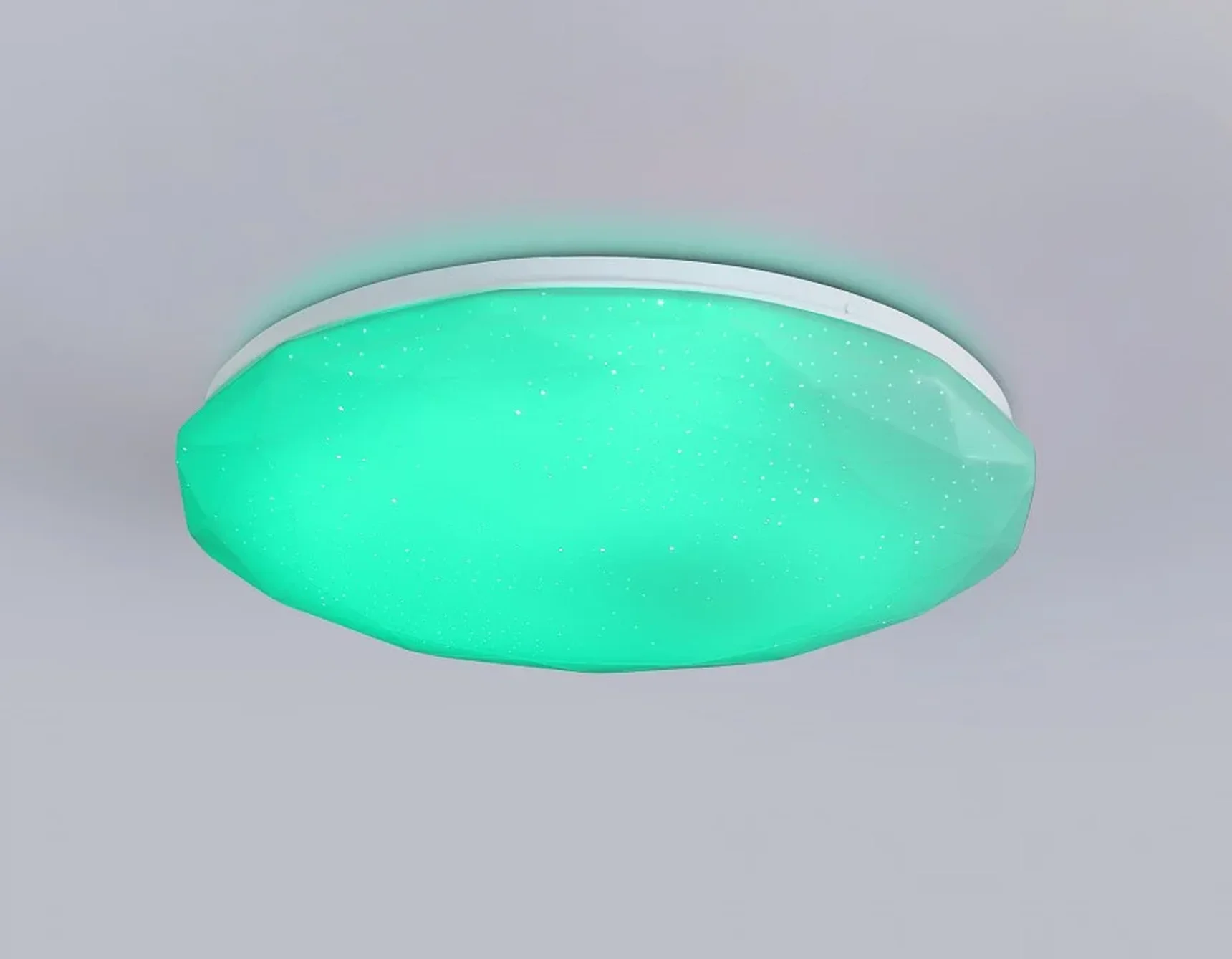 Светодиодный светильник RGB с пультом управления FZ417 WH белый IP20 46W 3000K-6500K+RGB D380*60 (ПДУ ИК)
