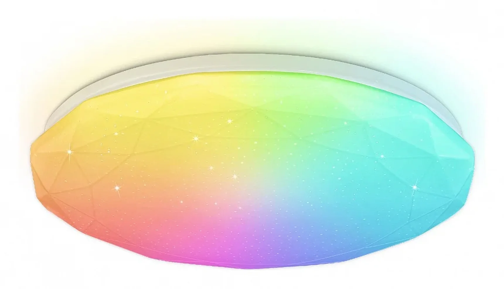Светодиодный светильник RGB с пультом управления FZ417 WH белый IP20 46W 3000K-6500K+RGB D380*60 (ПДУ ИК)