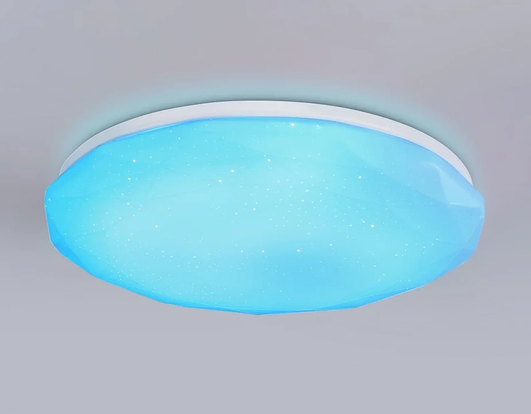 Светодиодный светильник RGB с пультом управления FZ418 WH белый IP20 66W 3000K-6500K+RGB D480*65 (ПДУ ИК)