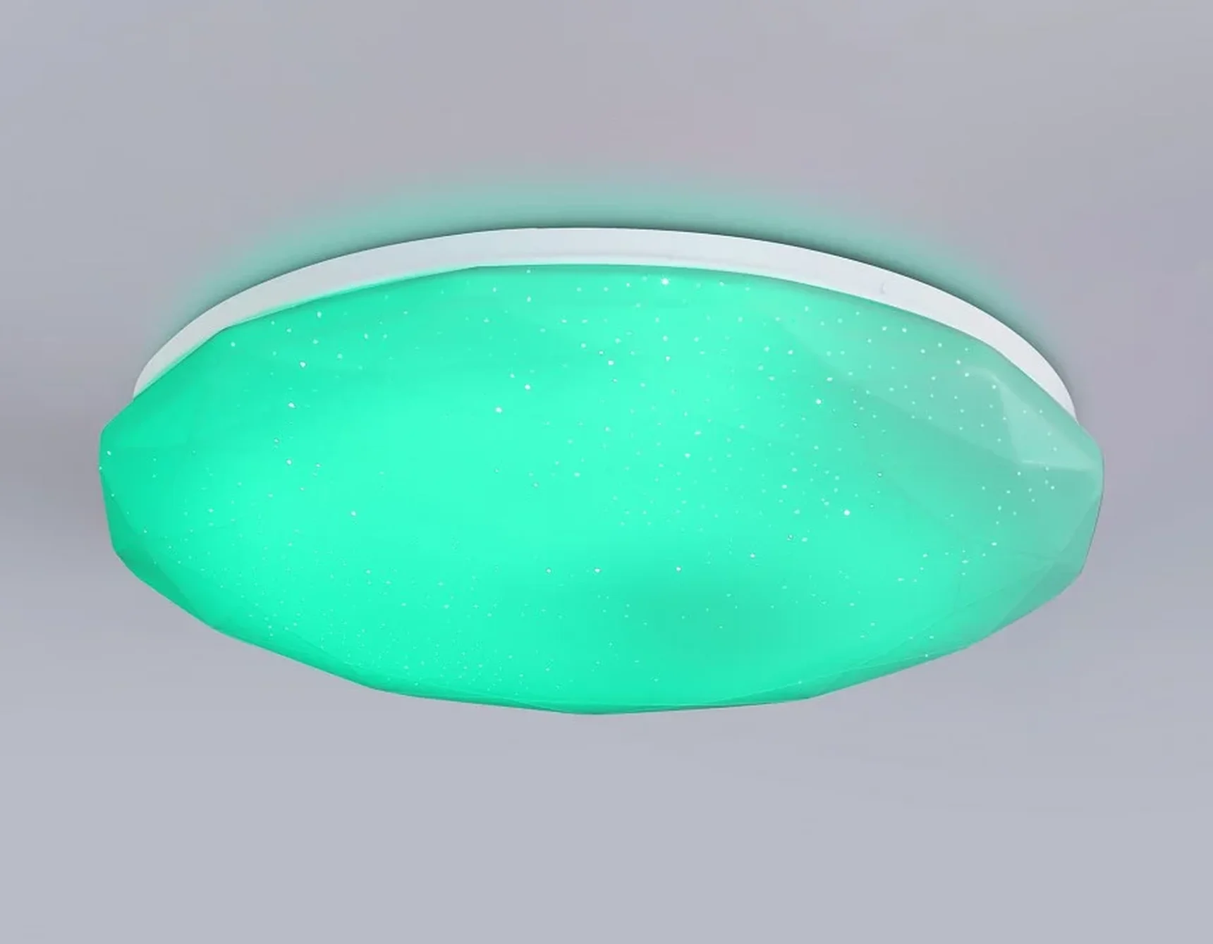 Светодиодный светильник RGB с пультом управления FZ418 WH белый IP20 66W 3000K-6500K+RGB D480*65 (ПДУ ИК)