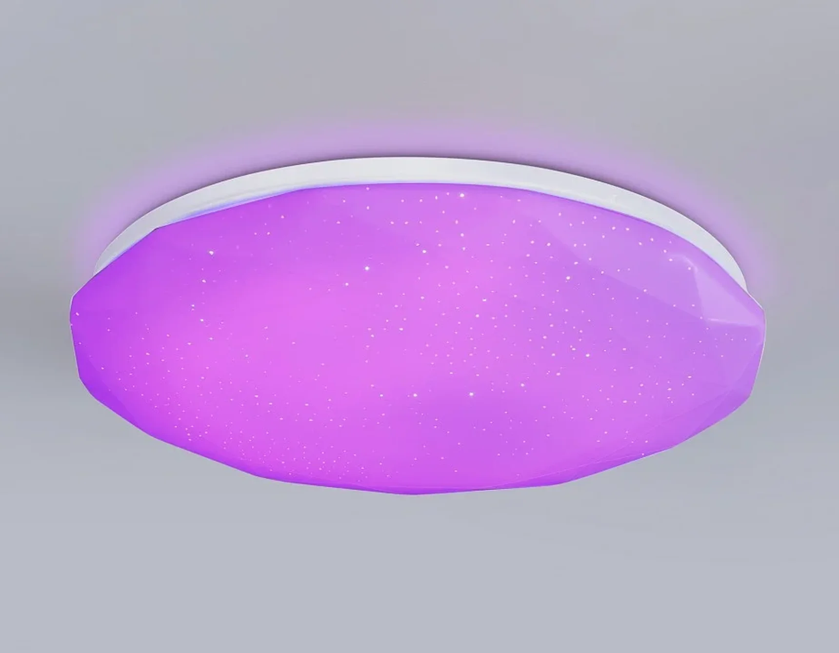 Светодиодный светильник RGB с пультом управления FZ418 WH белый IP20 66W 3000K-6500K+RGB D480*65 (ПДУ ИК)