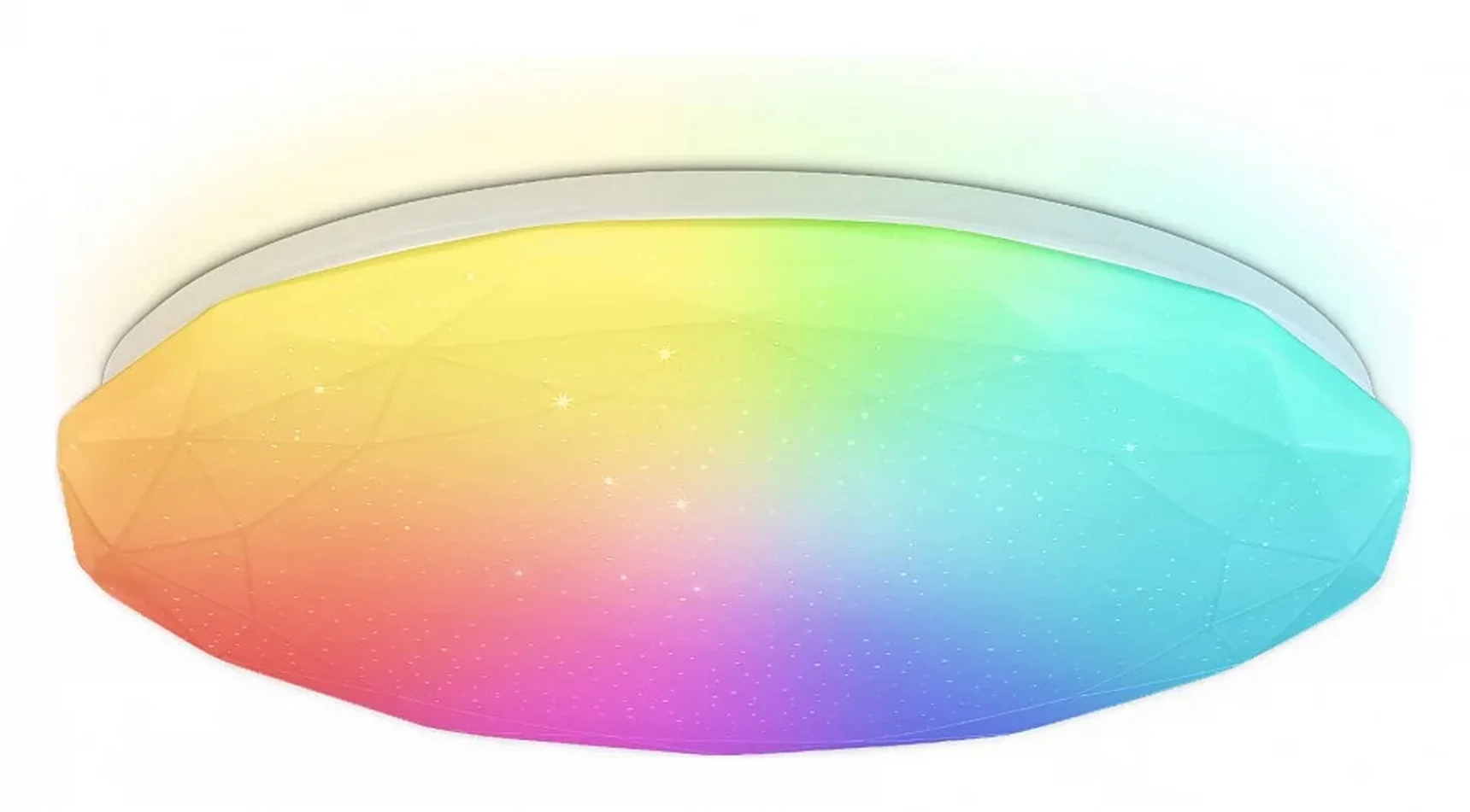 Светодиодный светильник RGB с пультом управления FZ418 WH белый IP20 66W 3000K-6500K+RGB D480*65 (ПДУ ИК)