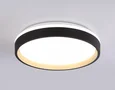 Светодиодный светильник RGB с пультом управления FZ604 BK/GD черный/золото IP20 46W 3000K-6500K+RGB D390*80 (ПДУ ИК)