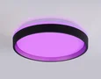 Светодиодный светильник RGB с пультом управления FZ604 BK/GD черный/золото IP20 46W 3000K-6500K+RGB D390*80 (ПДУ ИК)
