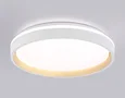 Светодиодный светильник RGB с пультом управления FZ607 WH/GD белый/золото IP20 66W 3000K-6500K+RGB D490*85 (ПДУ ИК)