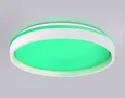 Светодиодный светильник RGB с пультом управления FZ607 WH/GD белый/золото IP20 66W 3000K-6500K+RGB D490*85 (ПДУ ИК)