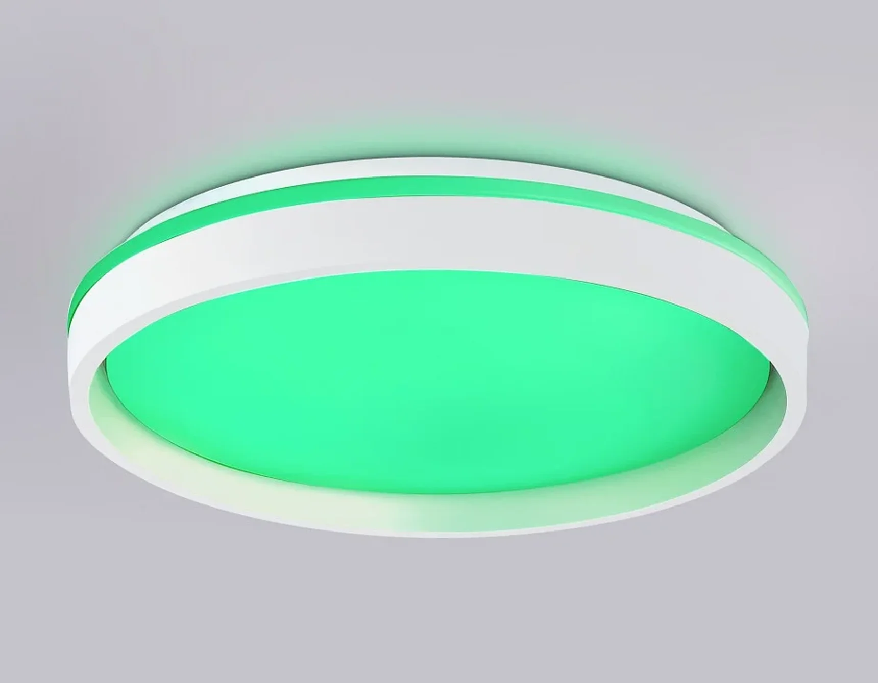 Светодиодный светильник RGB с пультом управления FZ607 WH/GD белый/золото IP20 66W 3000K-6500K+RGB D490*85 (ПДУ ИК)