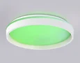 Светодиодный светильник RGB с пультом управления FZ607 WH/GD белый/золото IP20 66W 3000K-6500K+RGB D490*85 (ПДУ ИК)