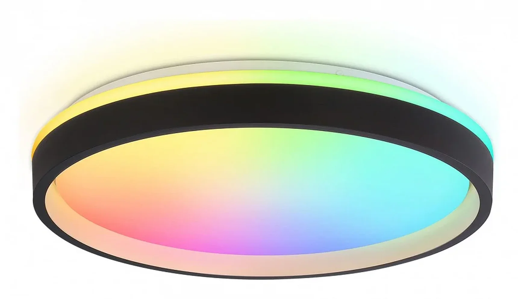 Светодиодный светильник RGB с пультом управления FZ610 BK/GD черный/золото IP20 66W 3000K-6500K+RGB D490*85 (ПДУ ИК)