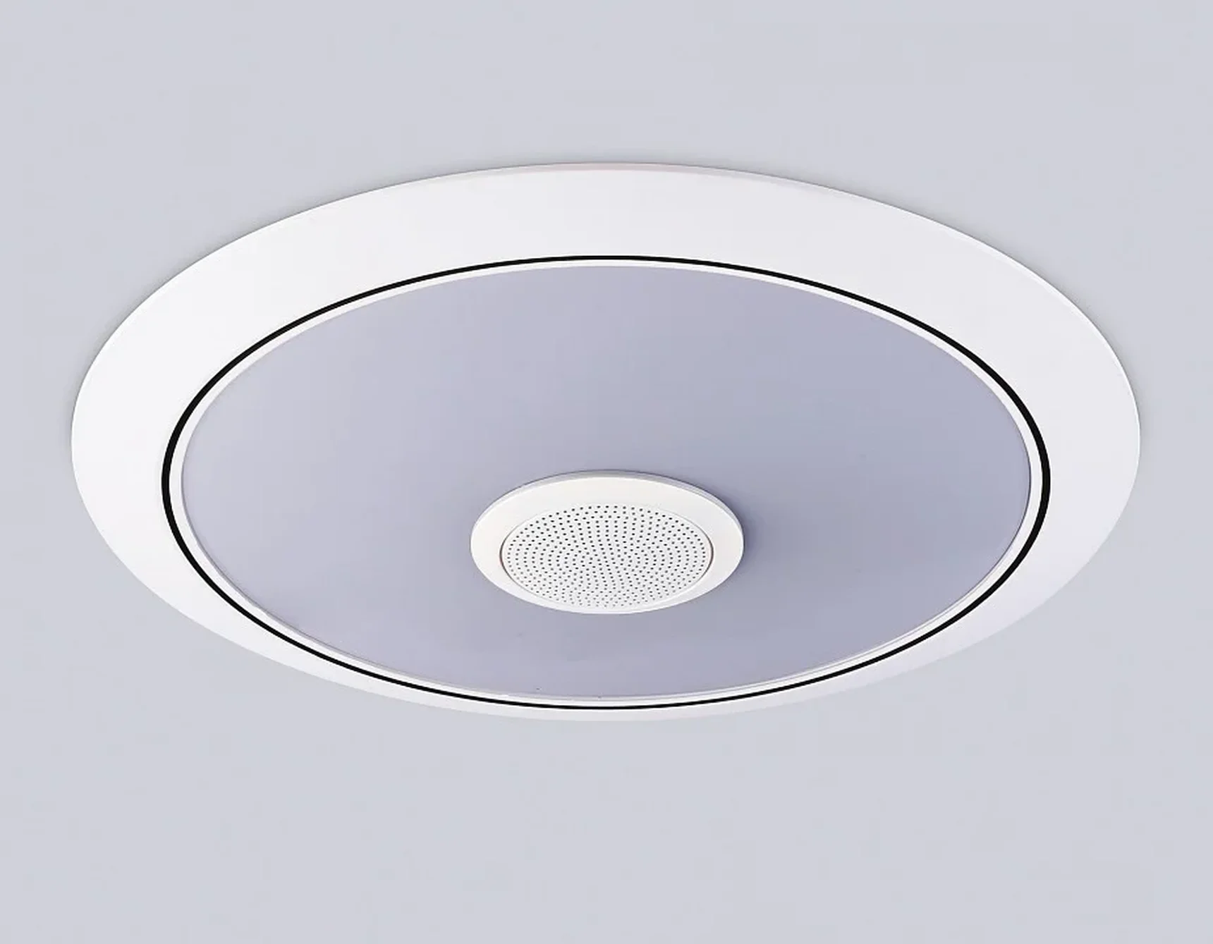 Музыкальный светодиодный светильник с подсветкой RGB FZ710 WH белый IP20 40W 3000-6500K+RGB Music 370*56 (ПДУ ИК)