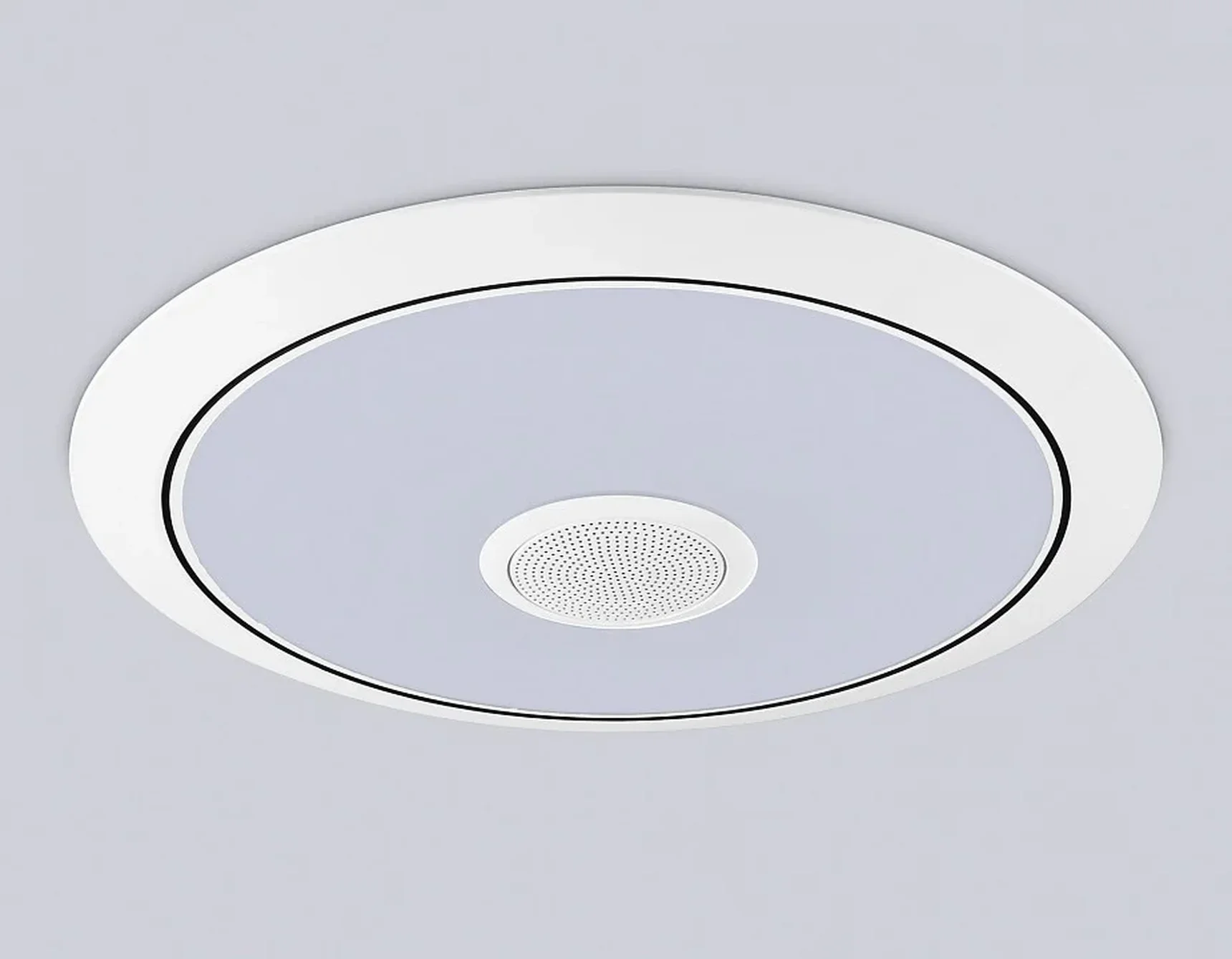 Музыкальный светодиодный светильник с подсветкой RGB FZ720 WH белый IP20 52W 3000-6500K+RGB Music 450*65 (ПДУ ИК)