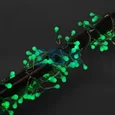 Гирлянда Мишура LED 3 м Прозрачный ПВХ, 288 диодов, цвет зеленый