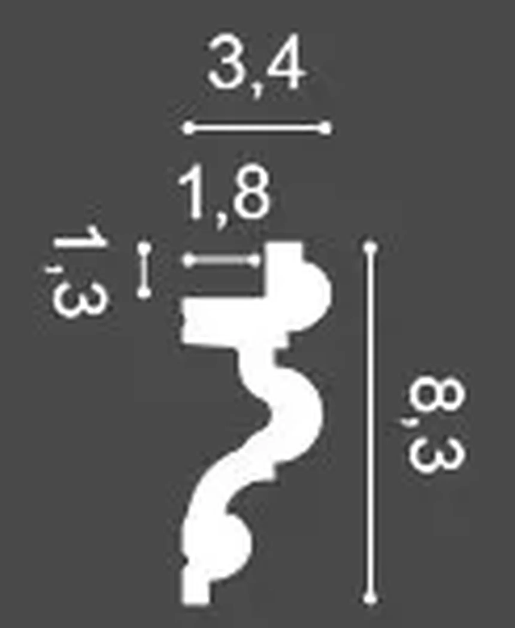 Профиль для верхней подсветки C324 AUTOIRE