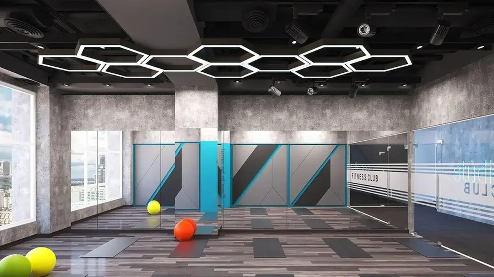 Подвесной светодиодный светильник Siled Hexago-02-Prof 7370425