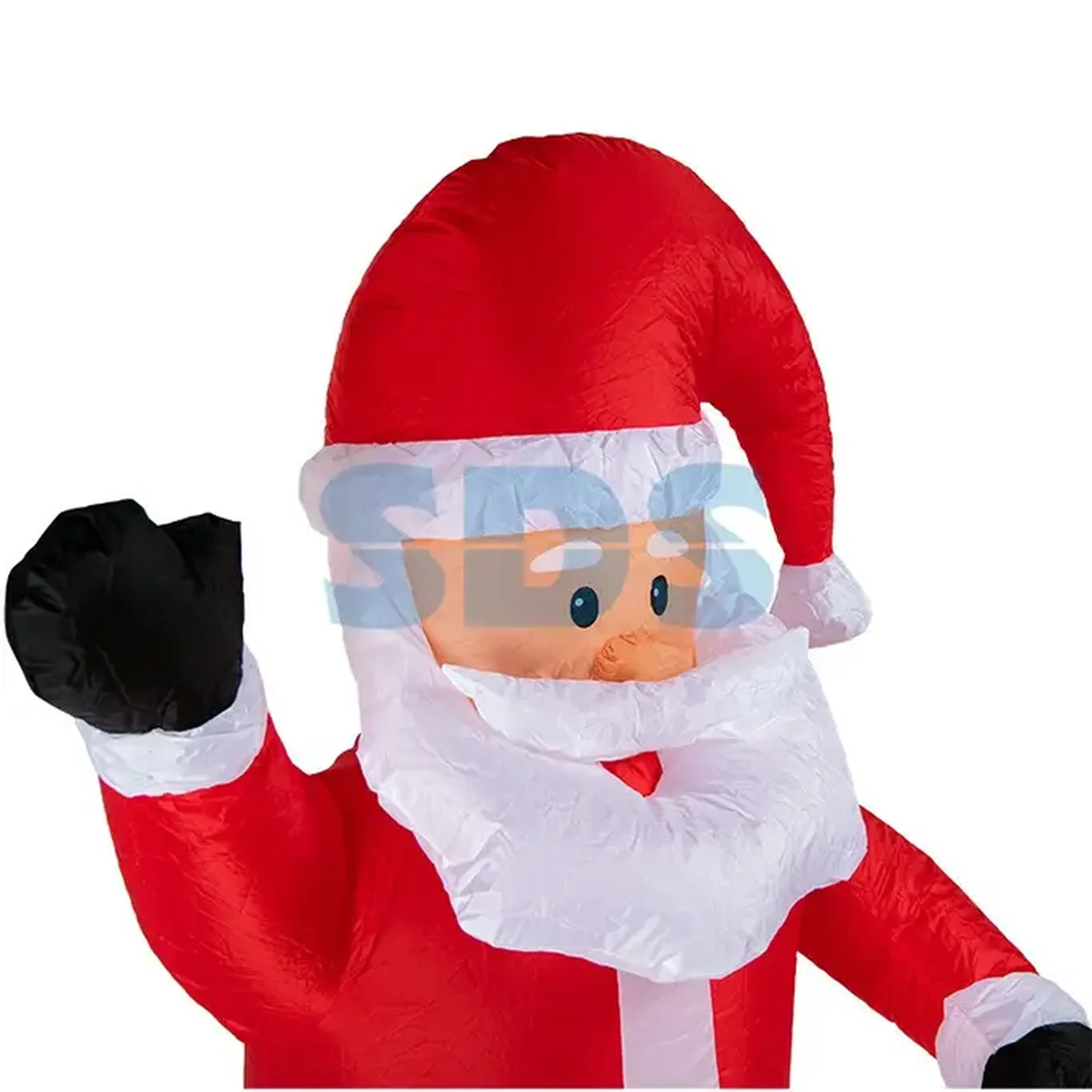 3D фигура надувная "Дед Мороз приветствует",  размер 180 см,  внутренняя подсветка 5 LED,  компрессор с адаптером 12В,  IP 65 NEON-NIGHT