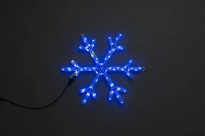 LED-XM(FR)-2D-CK005-B-24"-F(W) Мотив Снежинка синий