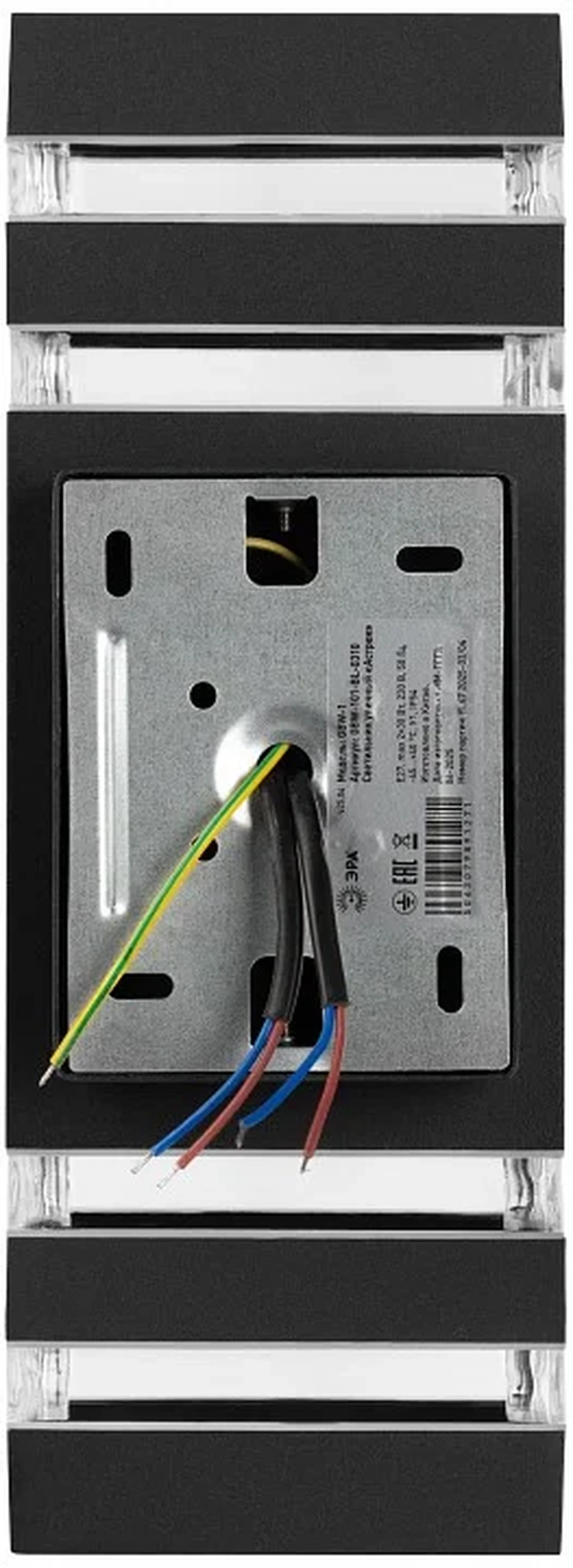 Садово-парковый светильник ЭРА GBW-101-BL-0310 Астрея 230В 2хЕ27 max 30Вт IP54 310х110x95мм настенный
