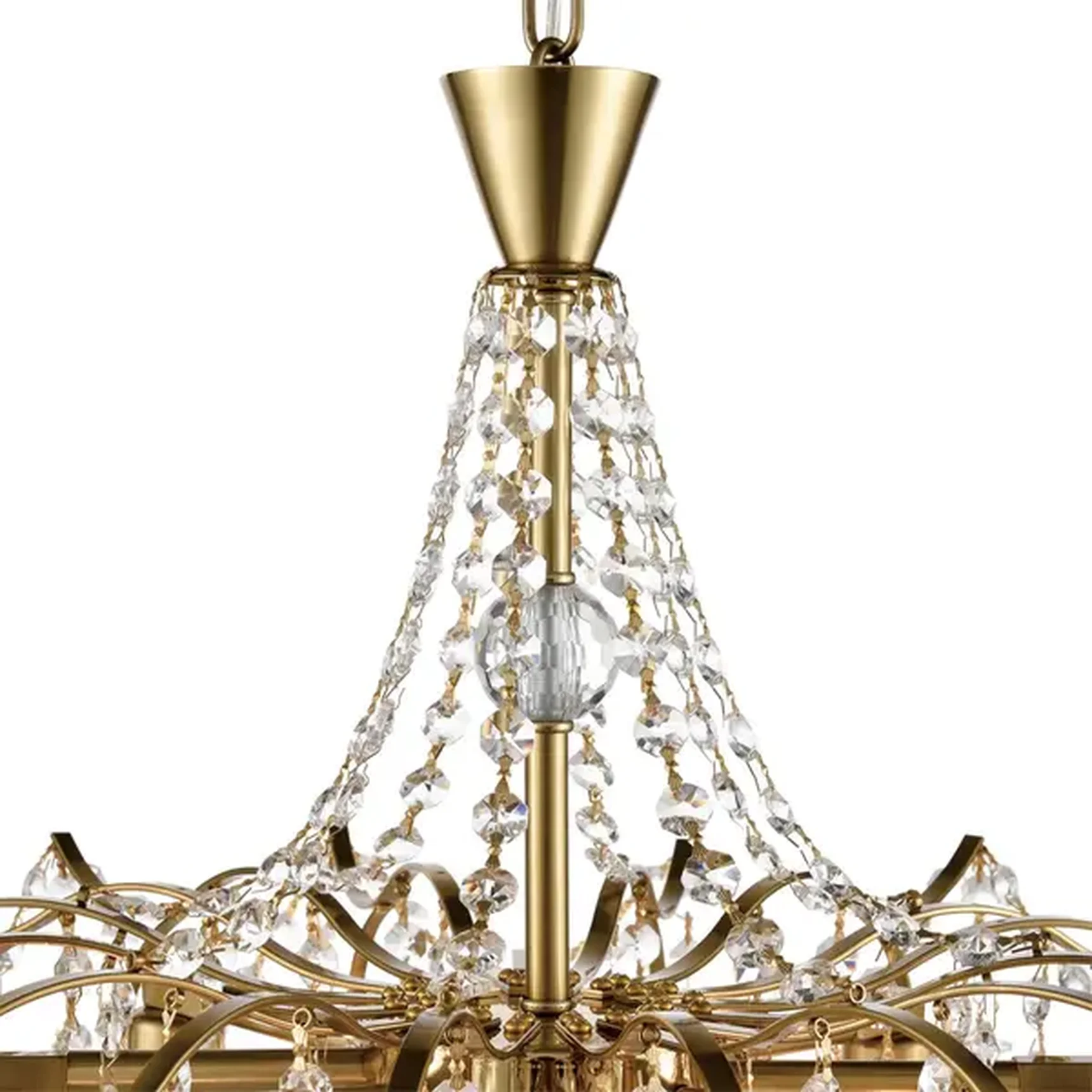 8243/8 CLASSI LN25 латунь металл/хрусталь Люстра подвесная E14 8*40W 220V KRISTINA