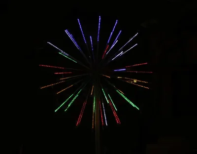 LED-EM-002-М, 240V Фейерверк Шар с контрол.12 реж. 4м*4м*4м, 52 луча (2 кор.)