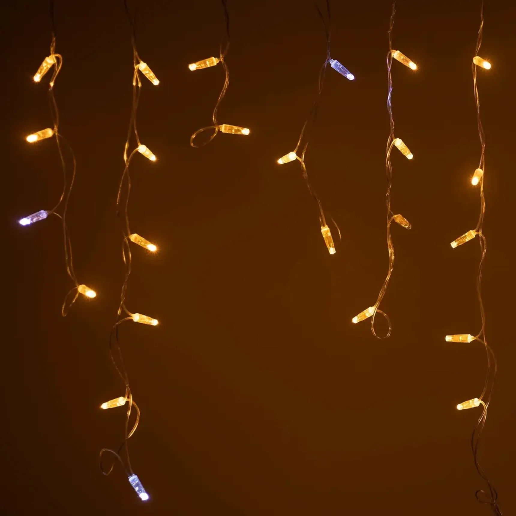 Светодиодная гирлянда ARD-EDGE-CLASSIC-2400x600-CLEAR-88LED-FLASH Yellow (230V, 6W) (Ardecoled, IP65)