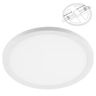 Светильник встраиваемый светодиодный с регулируемым монтажным диаметром (до 160мм) 14W, 6400K,1120Lm, белый, AL508 серия Flexy