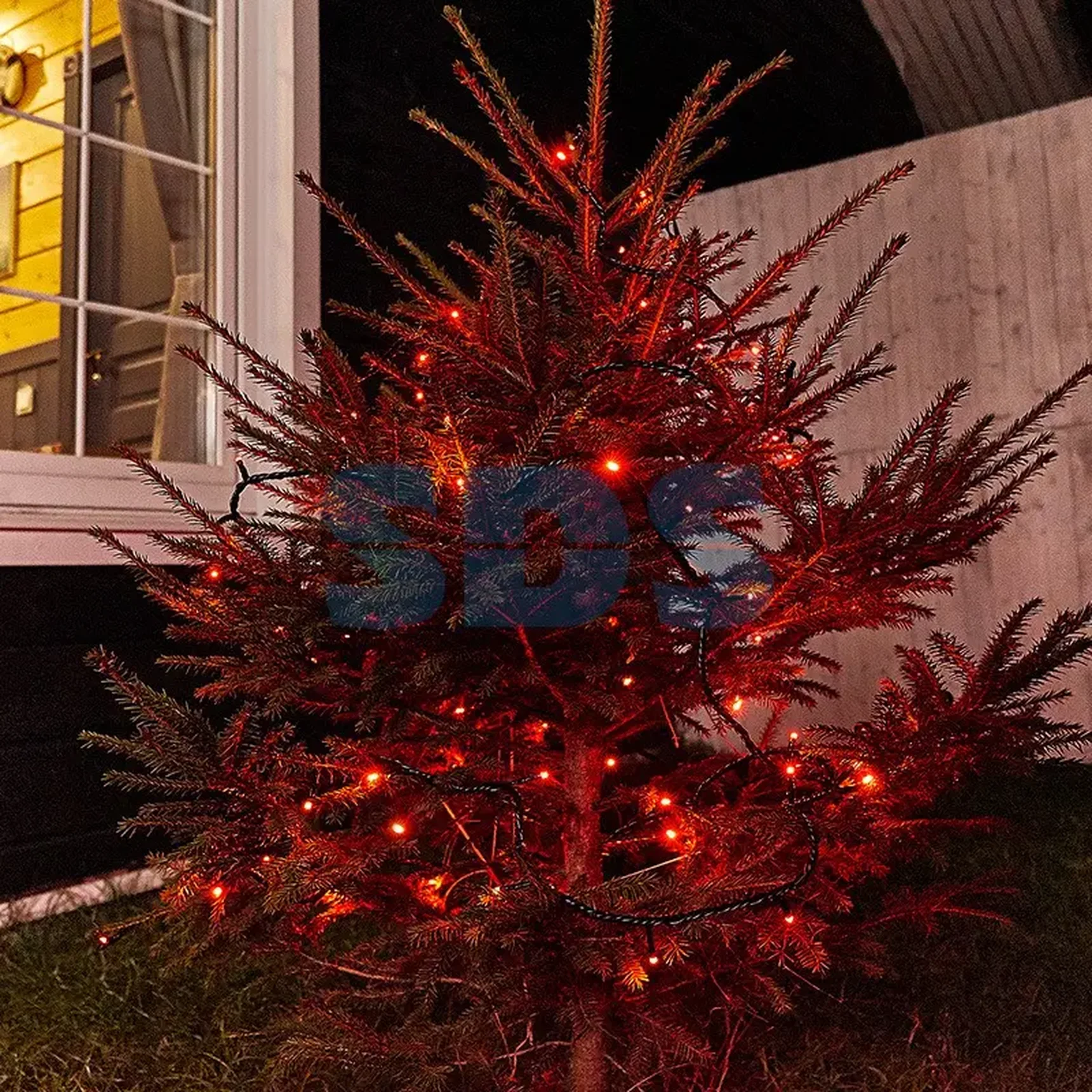 Гирлянда Твинкл Лайт 10 м, черный ПВХ, 100 диодов, цвет красный