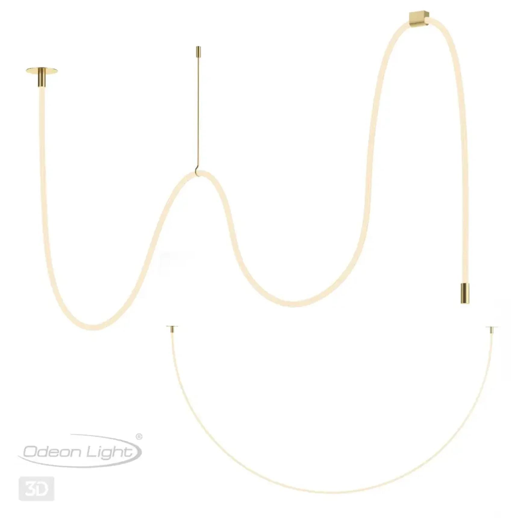 4399/40CL HIGHTECH ODL23 263 ант.бронза/металл/канат Потолочный св-к встраиваемый (2 крепления и крючок в комплекте) IP20 LED 40W 1580Лм 3000K CORDA