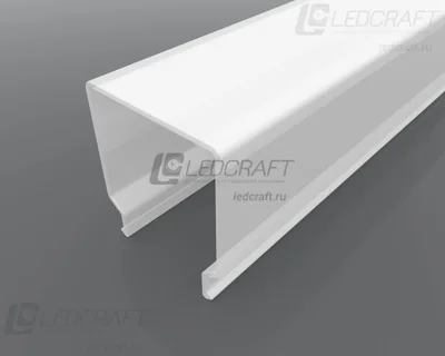 Рассеиватель прямоугольный матовый поликарбонат LC-LRM-1716-6