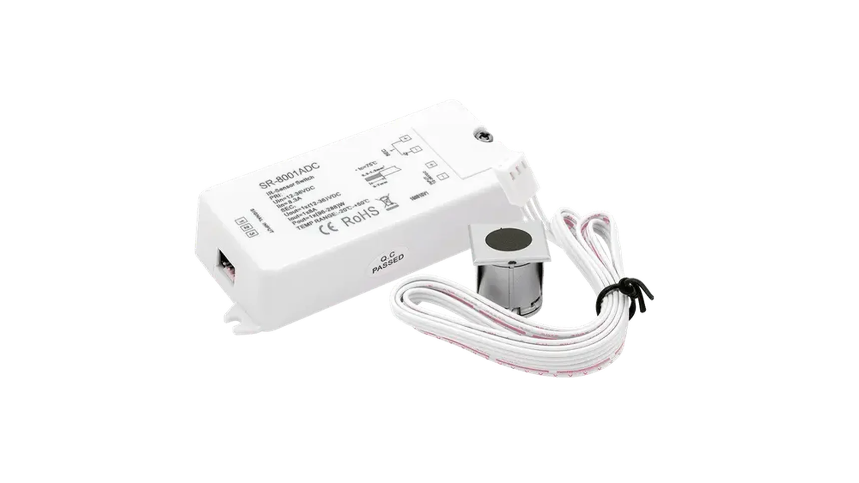 ИК-выключатель "взмаx руки" серебро 12-36В, SR-8001ADC