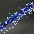 Гирлянда Мишура LED 3 м Прозрачный ПВХ, 288 диодов, цвет синий