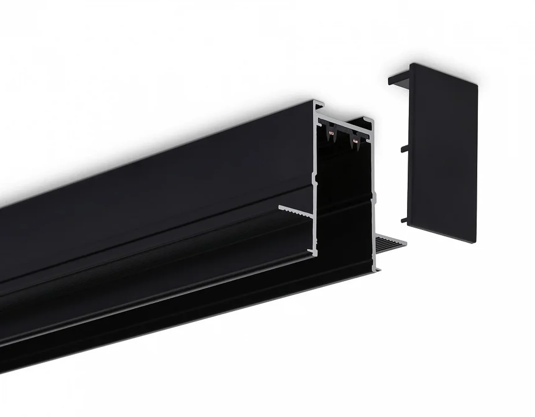 Трек встраиваемый GL1010 BK черный IP20 220V 2000*62.5*56