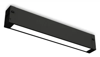 Накладной светильник GL1262 BK черный IP20 9W 3000K-6400K 220V 120° 232*25*42 (Без ПДУ)